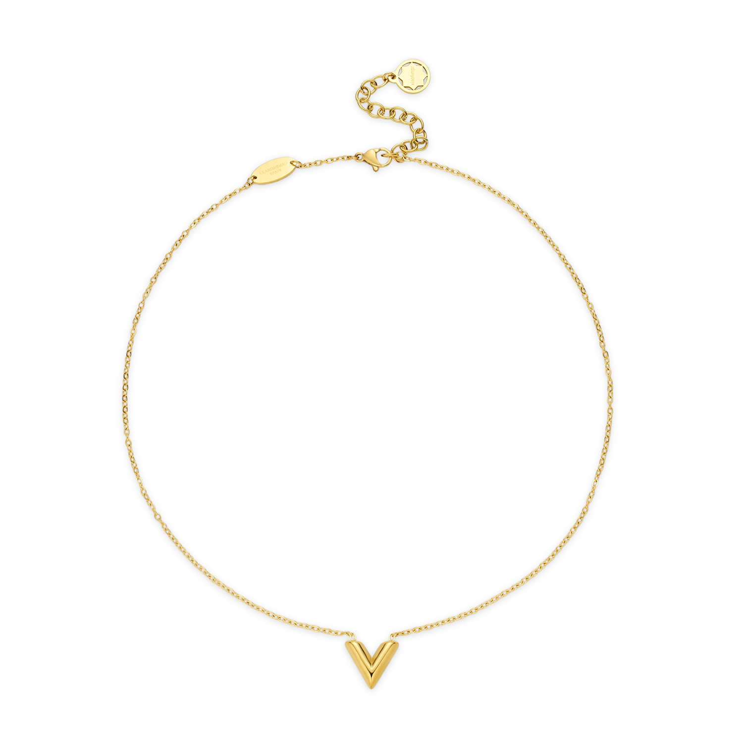 V-Cut Necklace - Gold