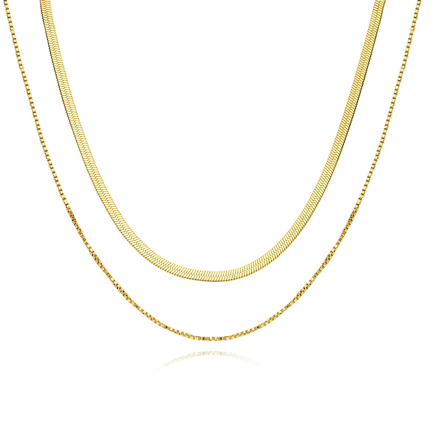 Harmony Layered Chain Necklace - Gold