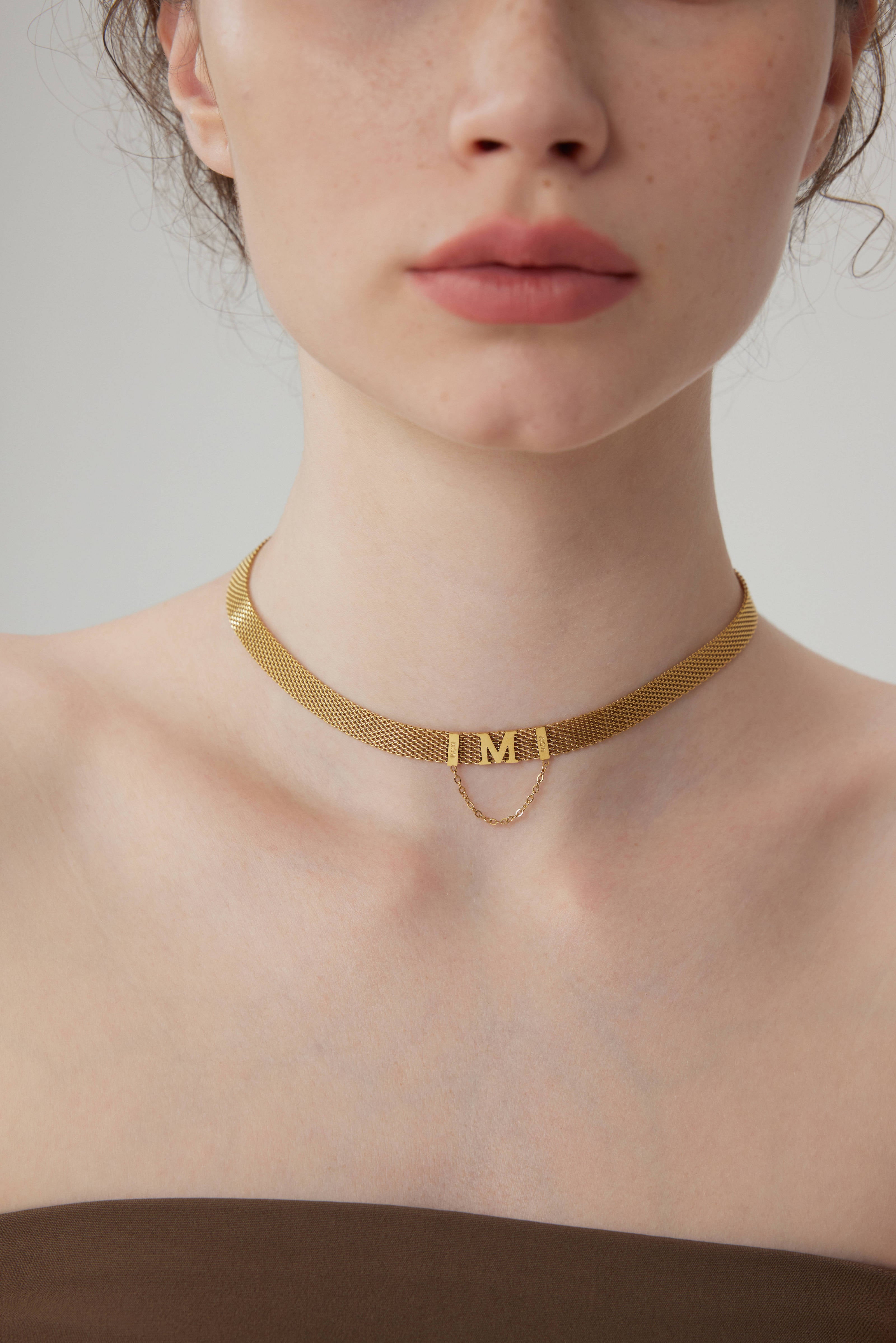 IMI Timepiece Strap Necklace - Gold