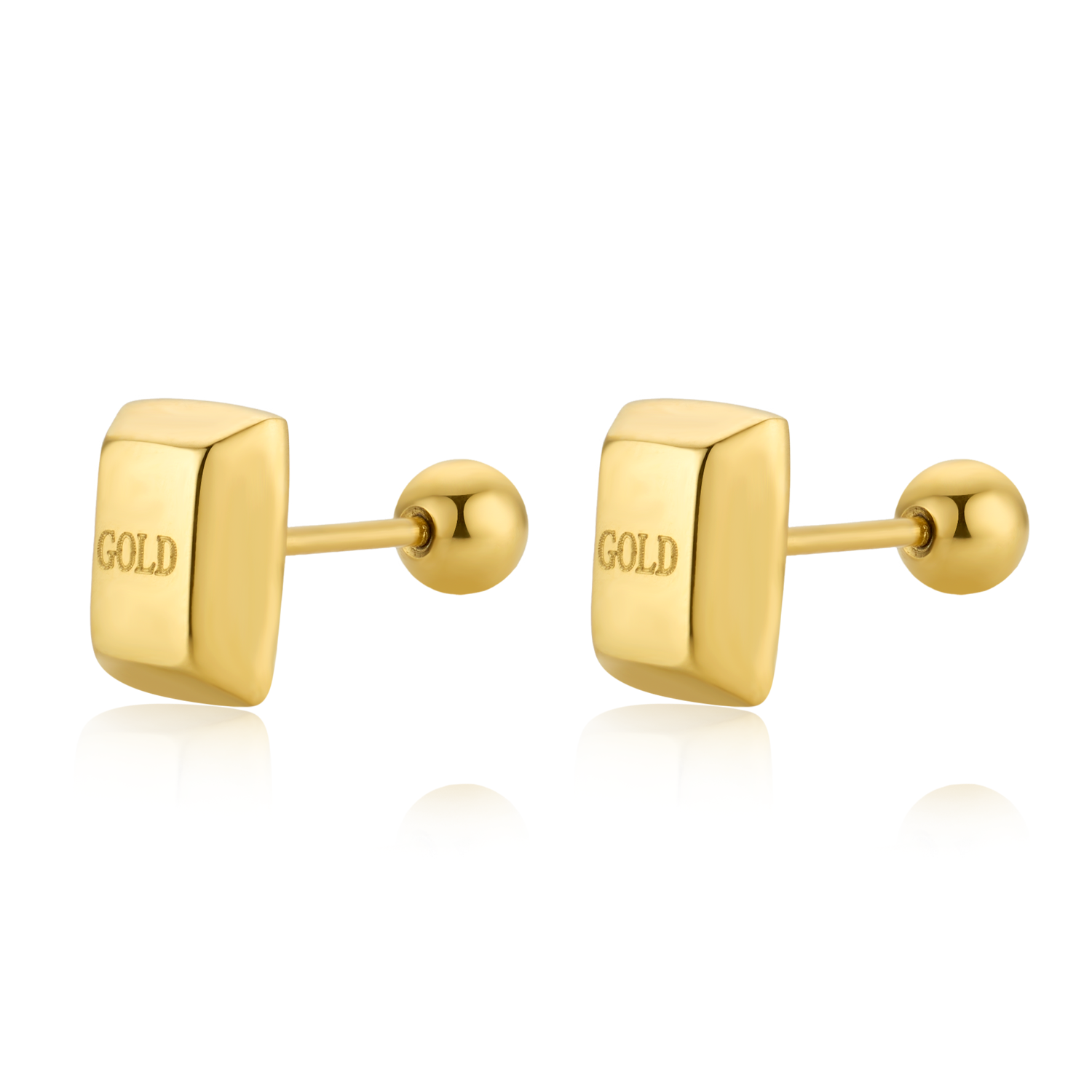 Aurelia Enigmatic Bullion Earrings – Gold