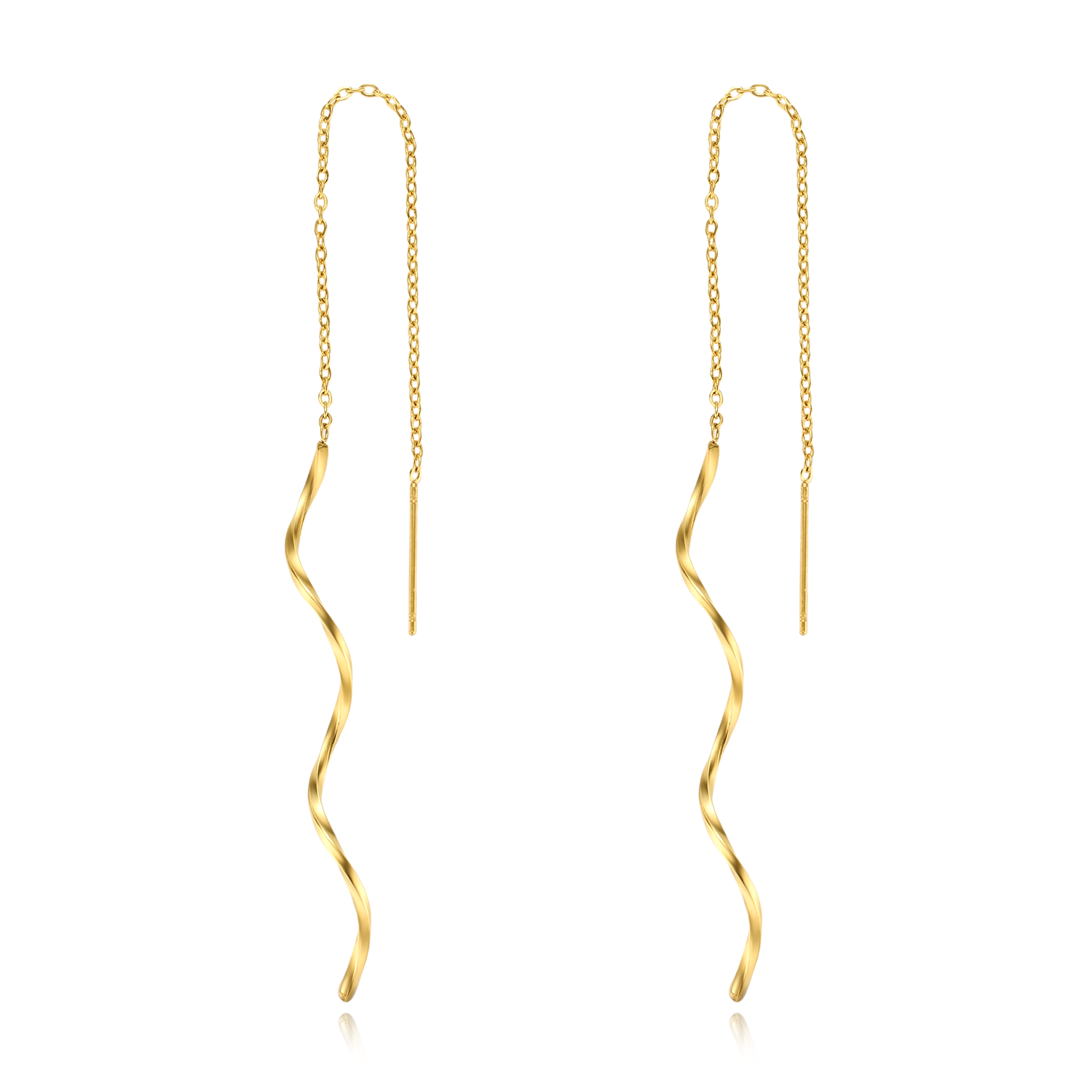 Julia Wavy Earrings - Gold