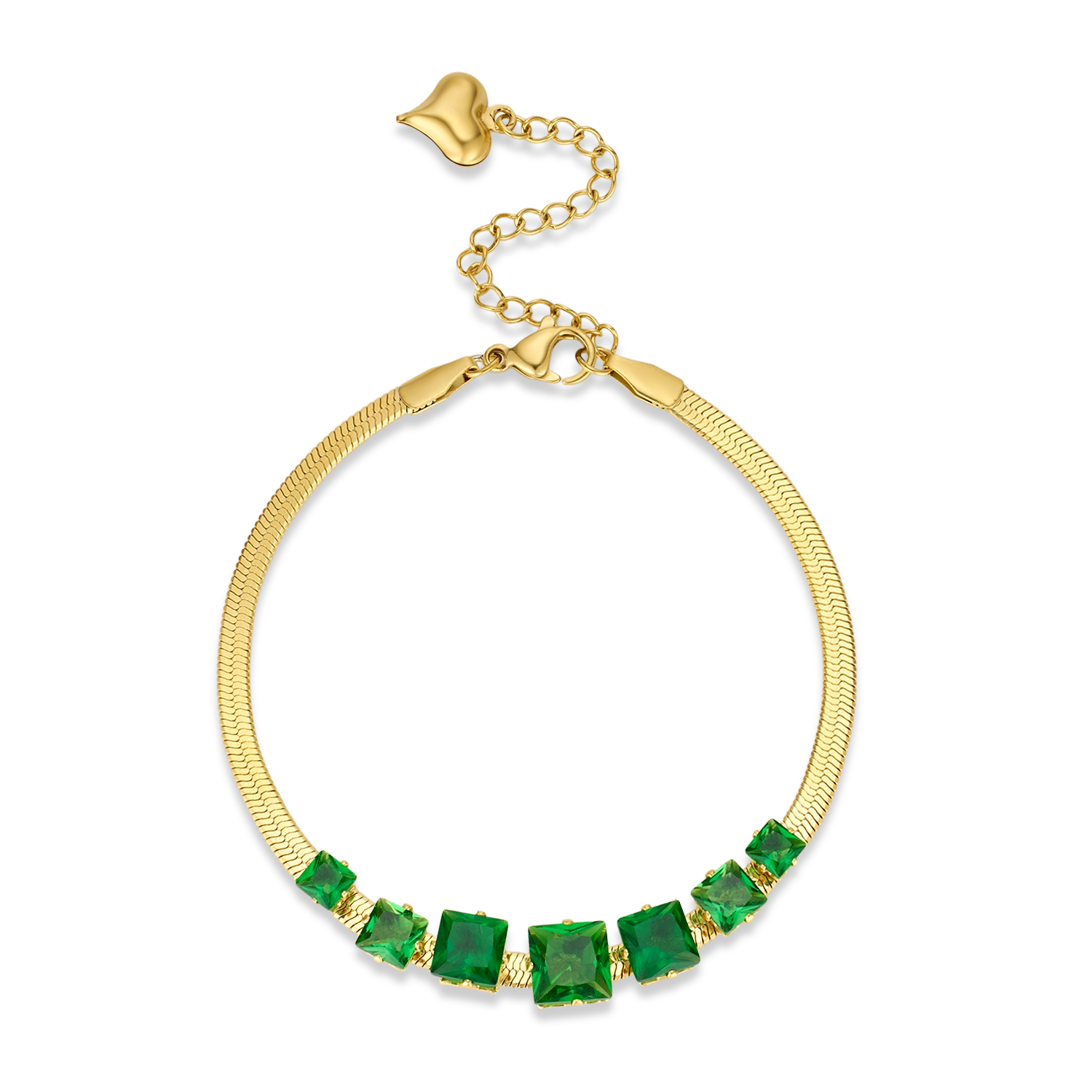 Eternal Emerald Bracelet - Gold