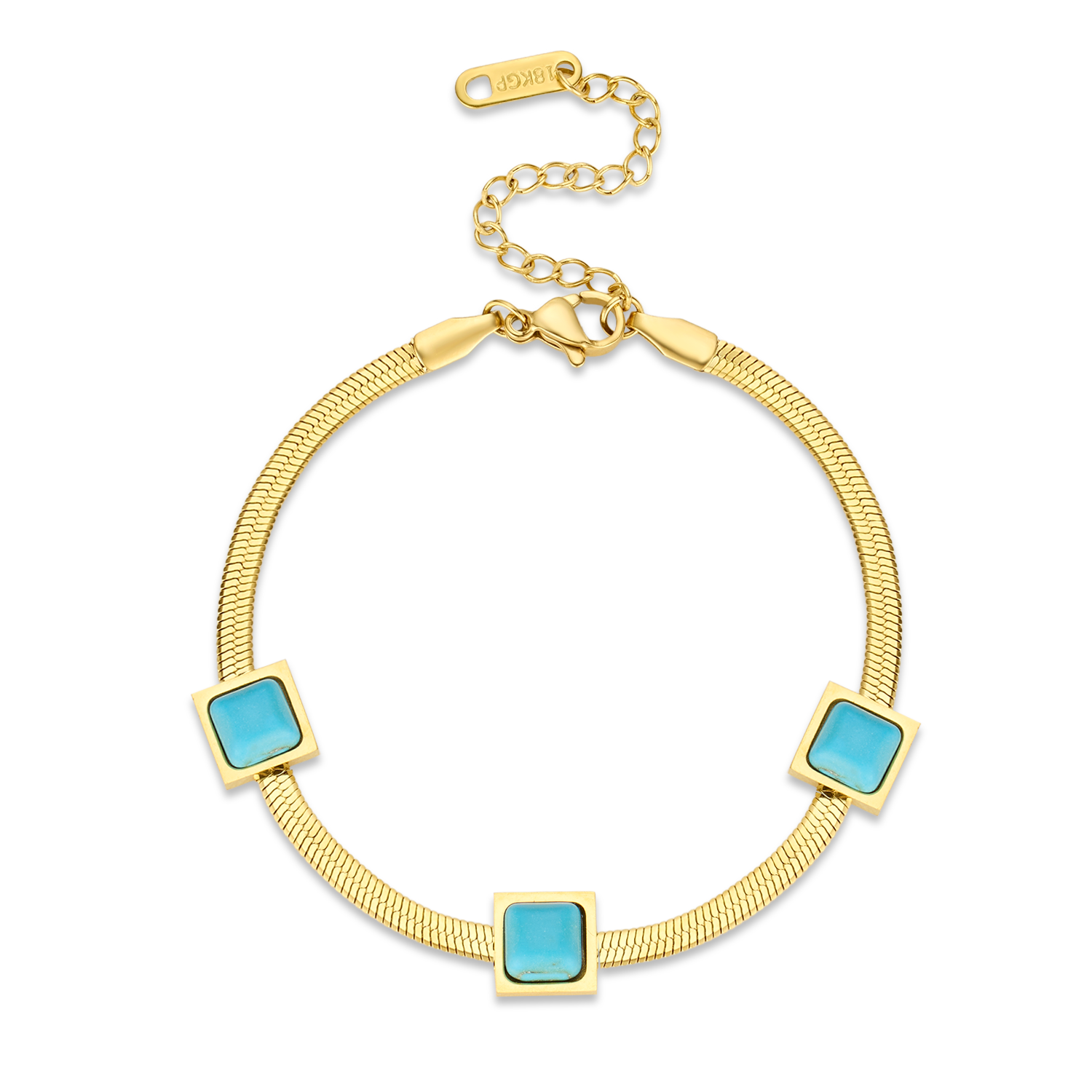 Ariadne Turquoise Bracelet - Gold