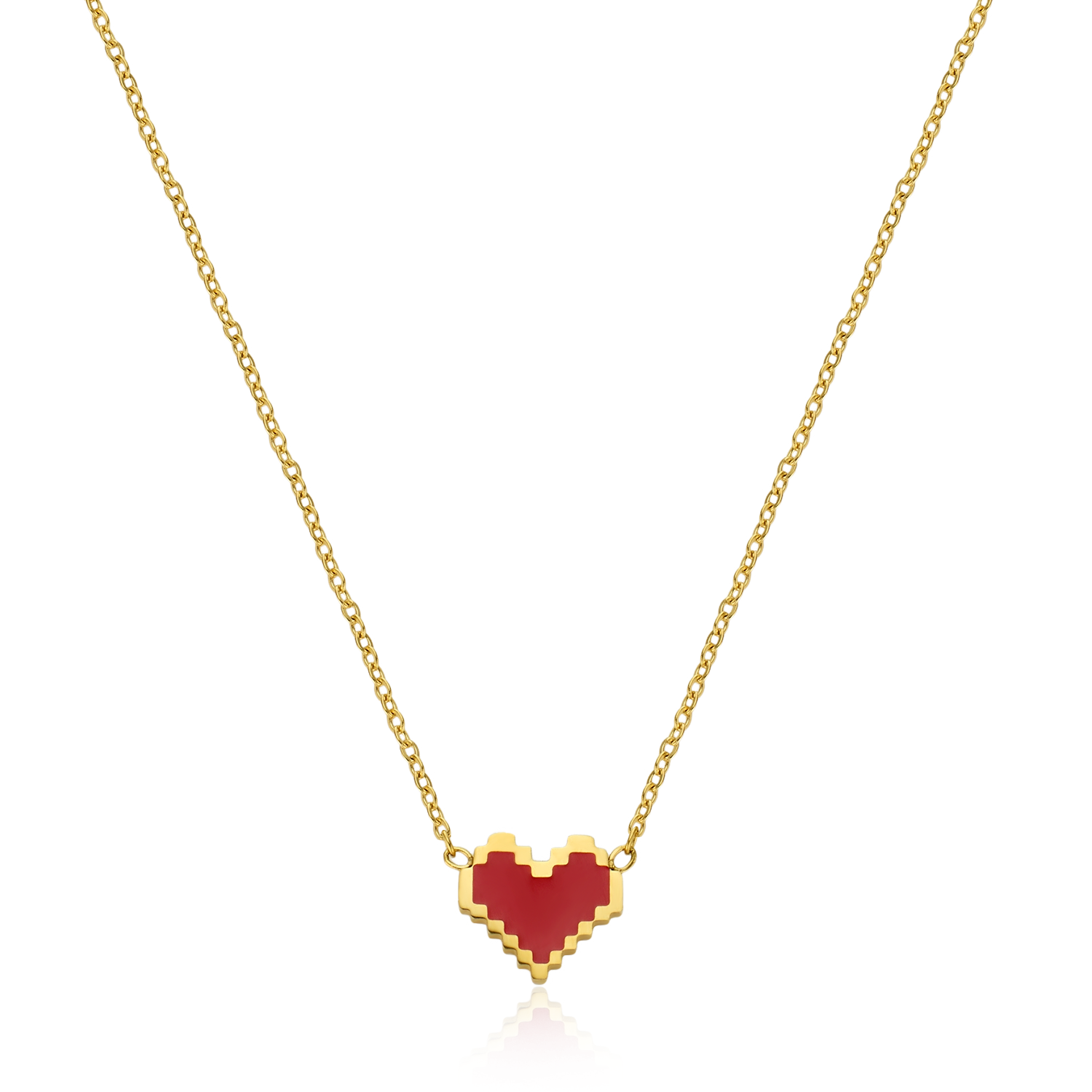 Crimson Love Necklace – Red/Gold