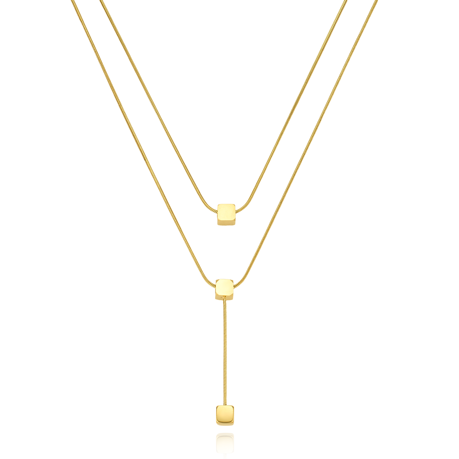 Juliet Layered Chain Necklace - Gold