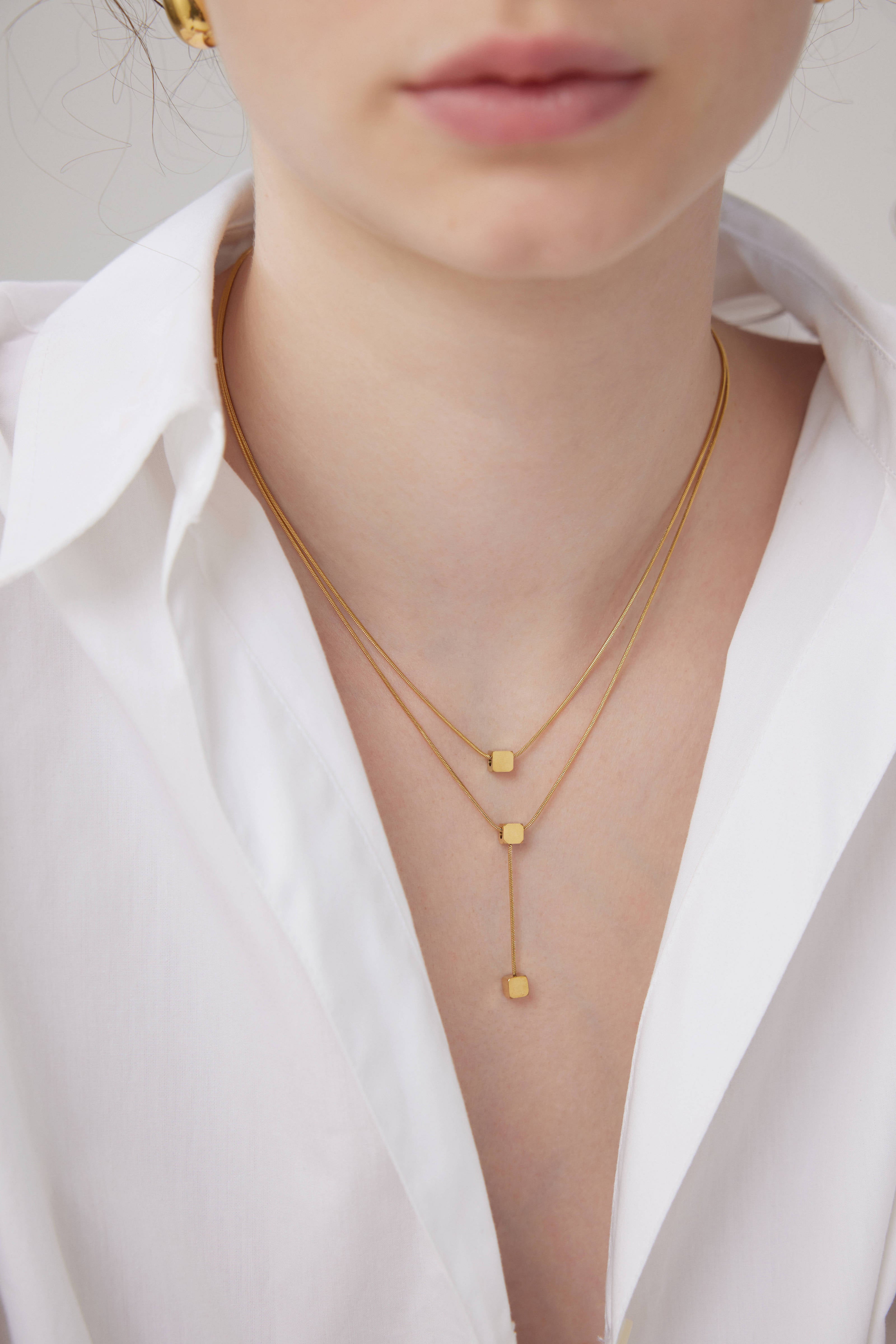 Juliet Layered Chain Necklace - Gold