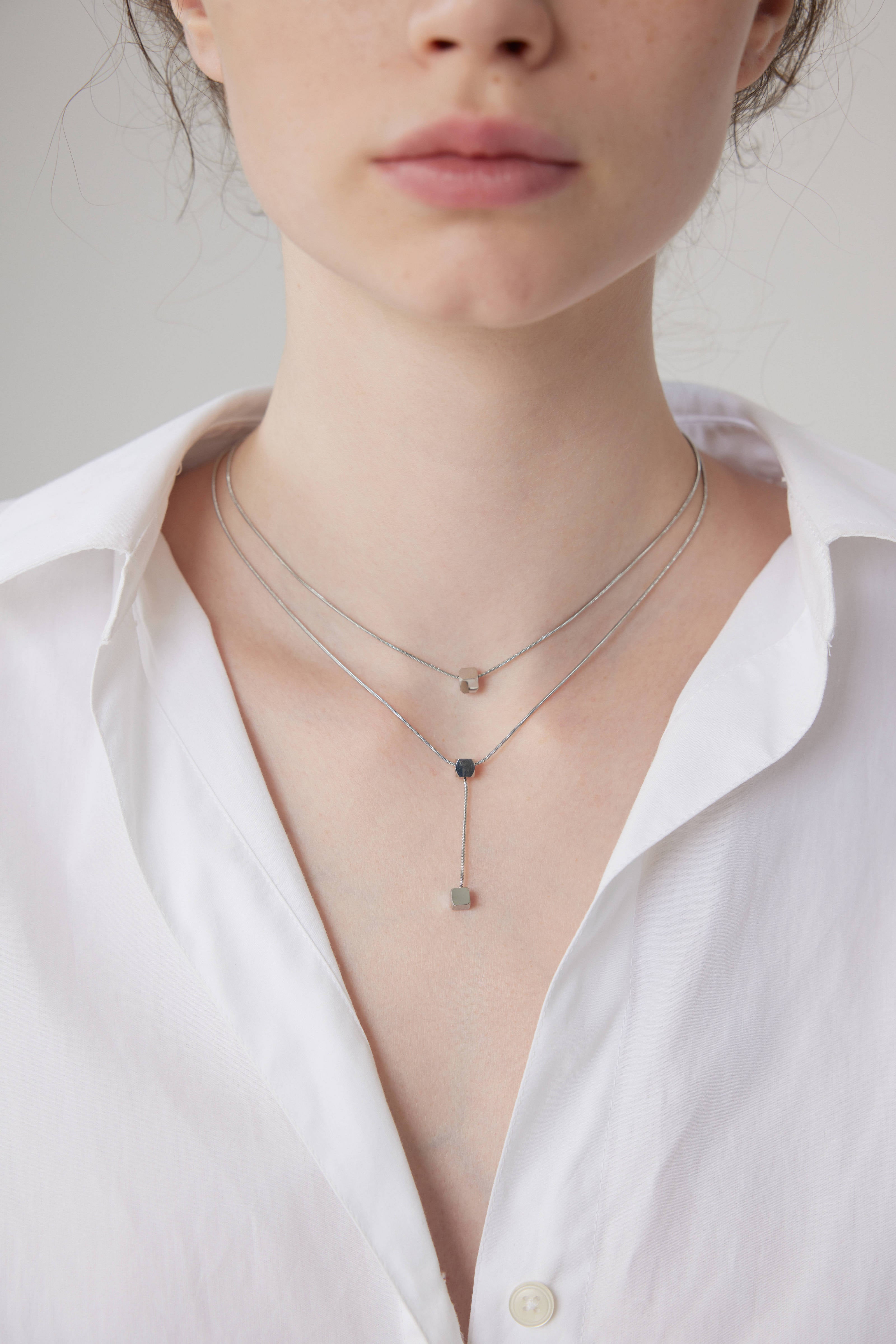 Juliet Layered Chain Necklace - Silver