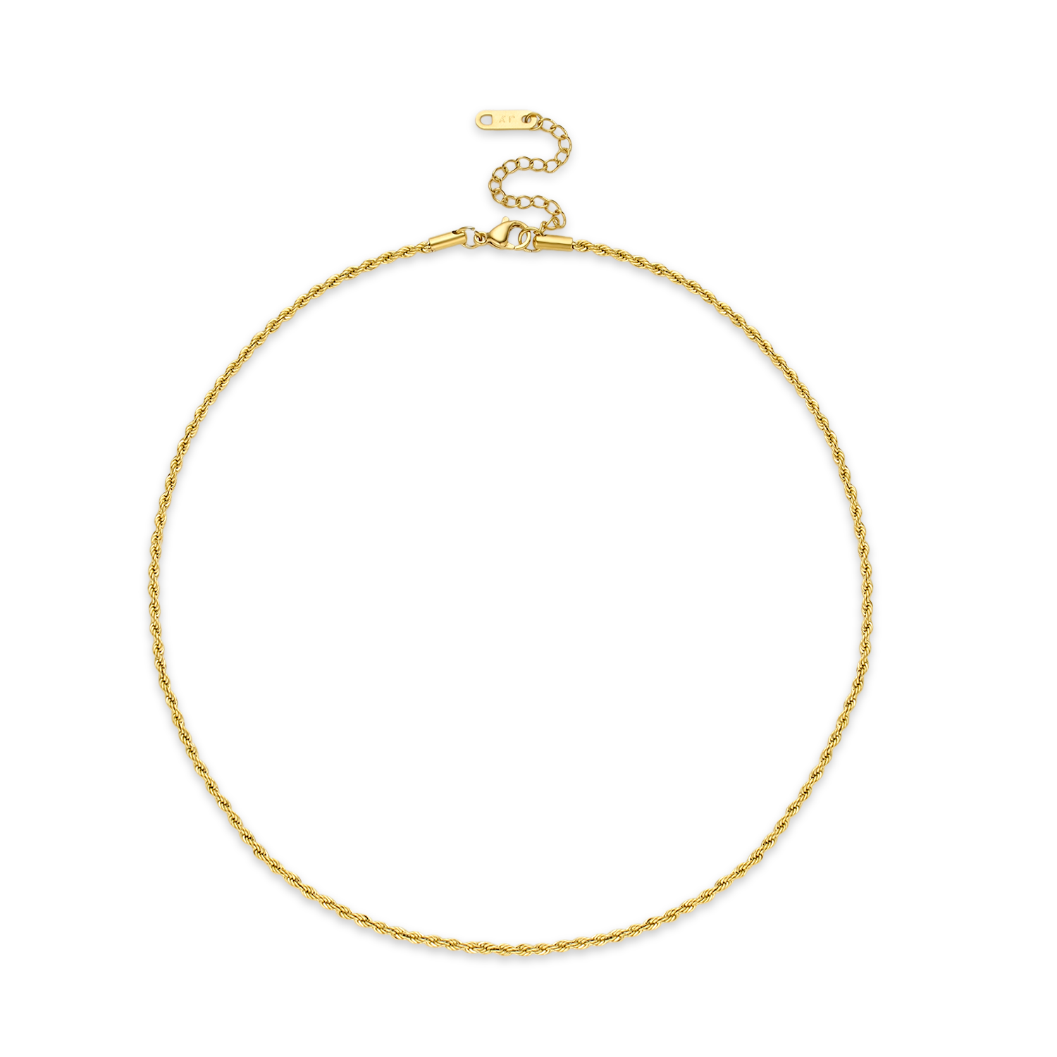 Clarissa Braided Rope Necklace - Gold