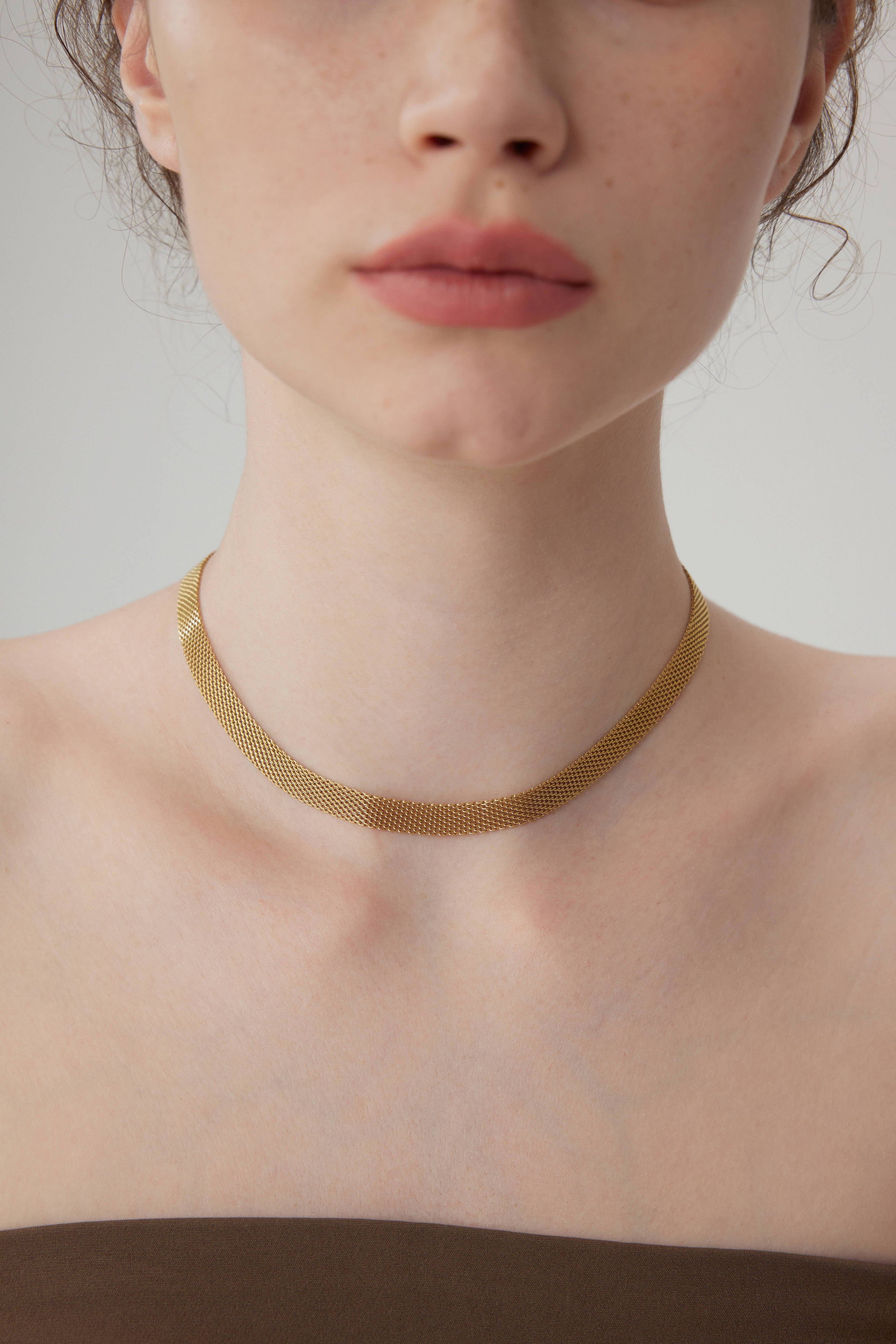 Fiona Timepiece Strap Necklace - Gold