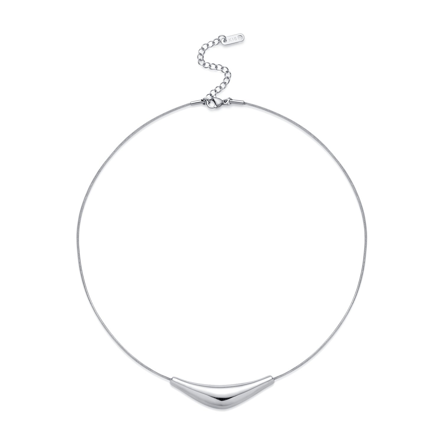 Serenity Necklace-Silver